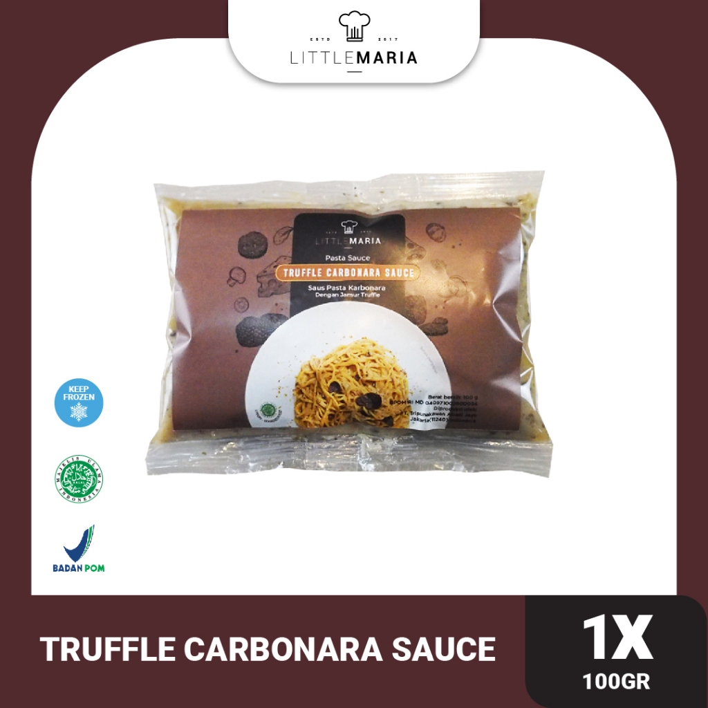 

LittleMaria Black Truffle Carbonara Sauce 100g (SINGLE SERVE)