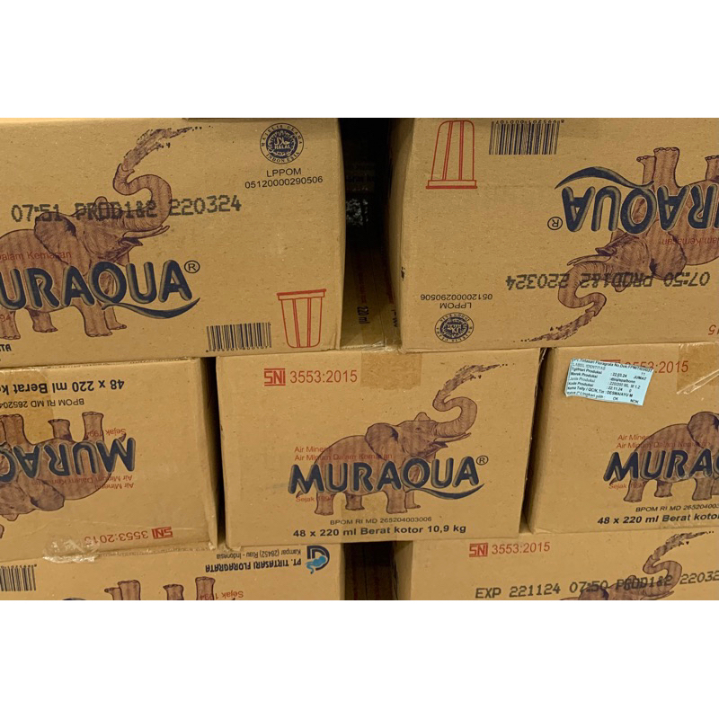 

MURAQUA GELAS AIR KEMASAN GELAS 220 ML ISI 48 CUP PER KARTON