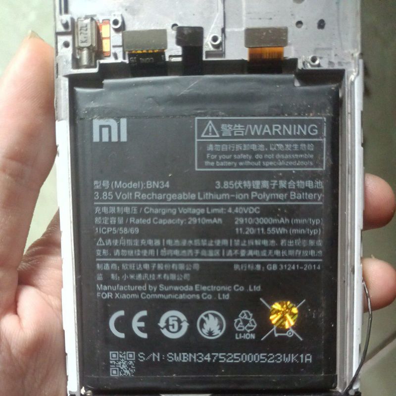 batre Xiaomi redmi 5a