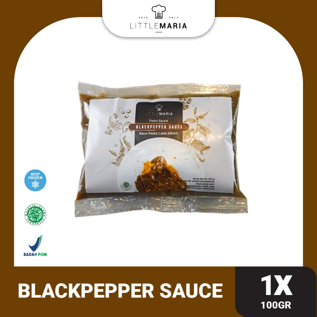 

LittleMaria Blackpepper Sauce/Saus Lada Hitam 100g (SINGLE SERVE)