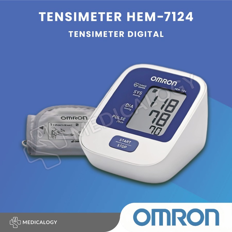 OMRON Blood Pressure Monitor HEM-7124 Tensimeter Digital