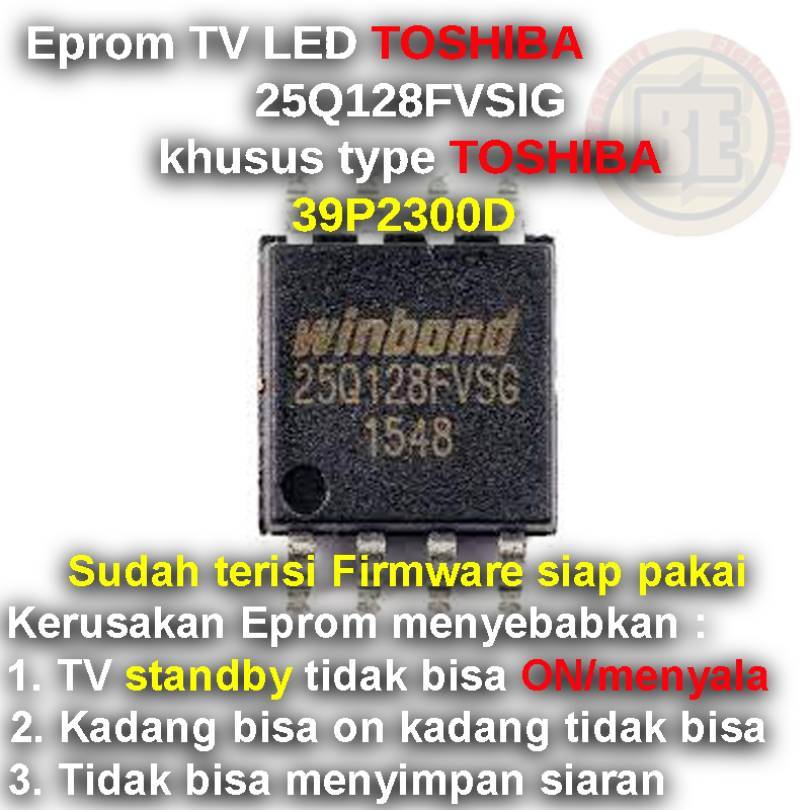 Ic Eprom Firmware TV TOSHIBA 39P2300D