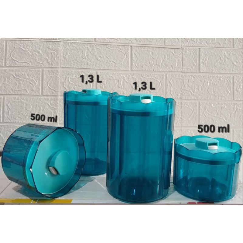 Toples Tupperware Advanced counterpart @1,3 L & 500 ml