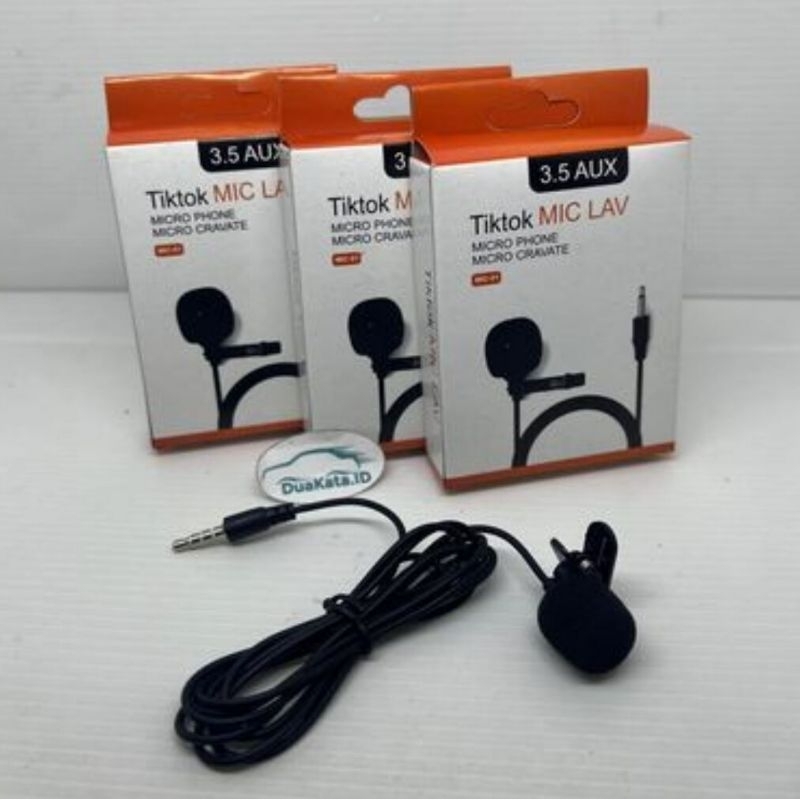 Mic Clip On External Laptop Handphone 3.5mm
