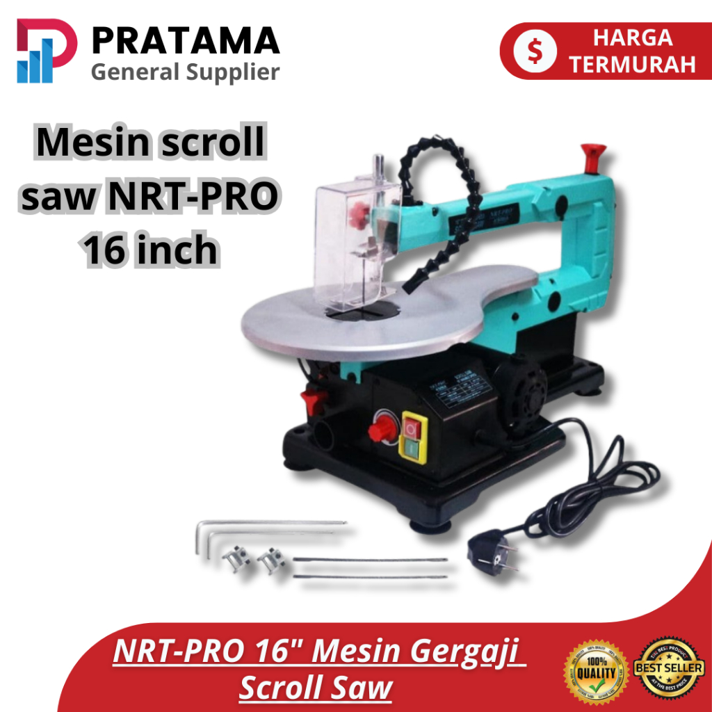 Mesin Scroll Saw 16 Inch Mesin Gergaji Kayu Akrilik Triplek Pigura Band Saw