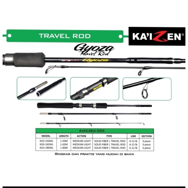 Rod SPINNING KAIZEN GYOZA TRAVEL ROD