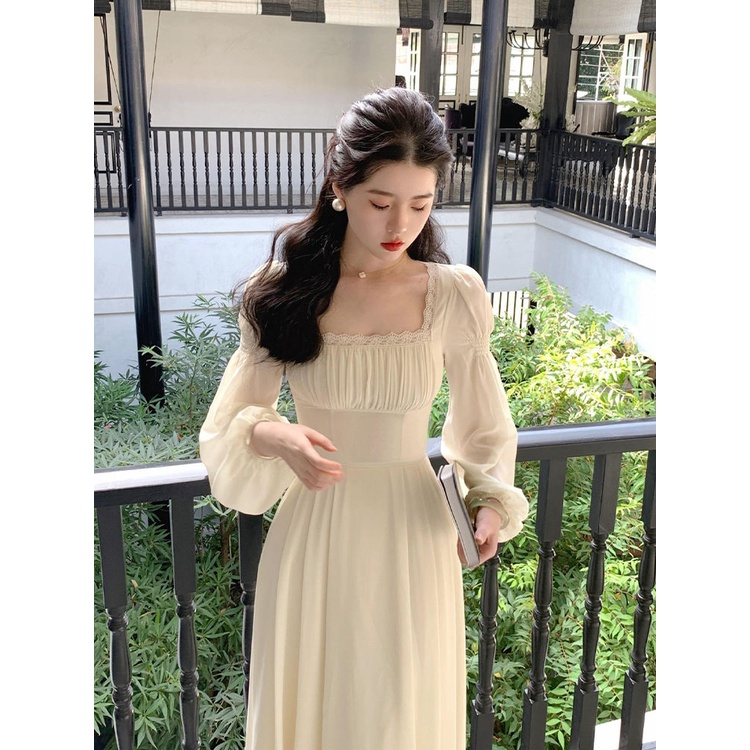 Women's French retro princess style dress