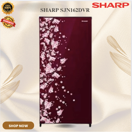 KULKAS SHARP 1 PINTU SJN162DVR 128L/SJN-162-DVR/SJN-162DVR/SJN 162 DVR/SJN162DVR/ORIGINAL BERGARANSI