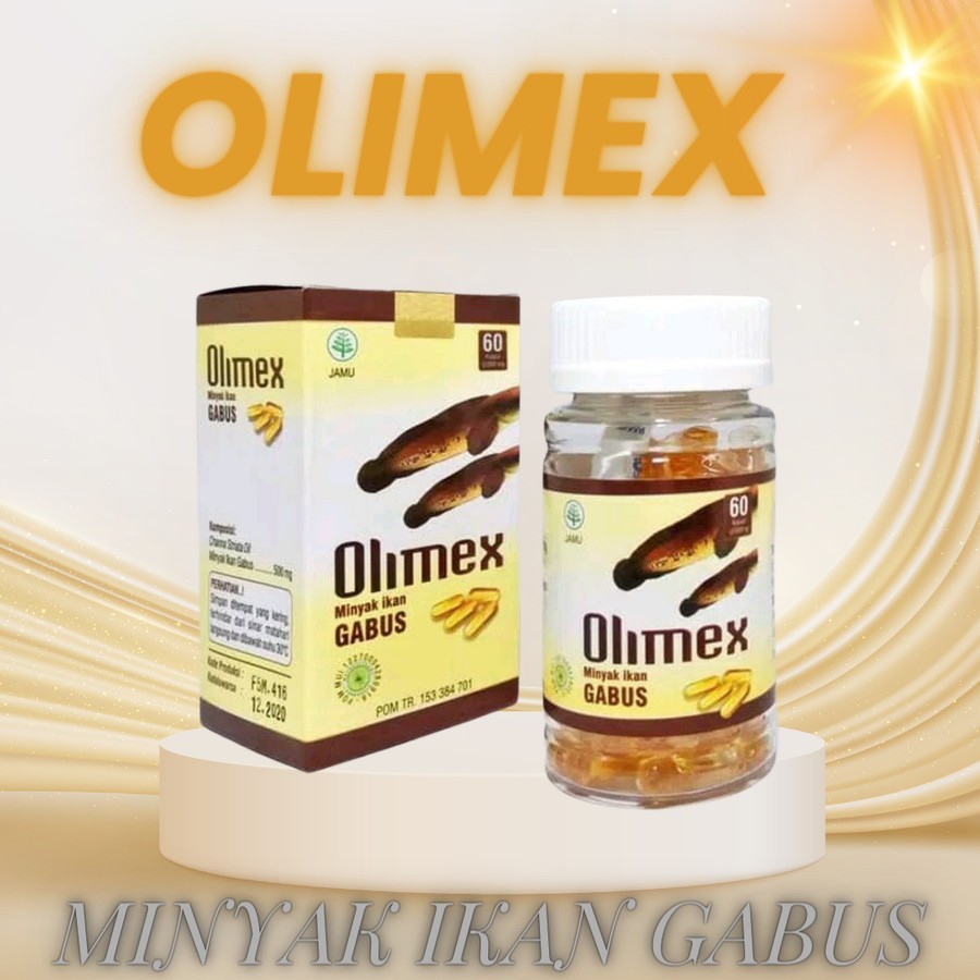 Minyak Ikan Gabus Olimex Minyak Albumin Ikan Gabus kutuk Oil 60 Kapsul