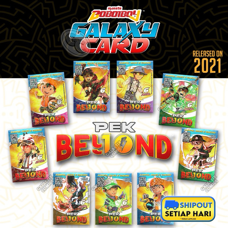 Rare Limited BoBoiBoy Galaxy Card Kad Pek Beyond - Single Pack based on Galaxy Comic Komik Musim 2