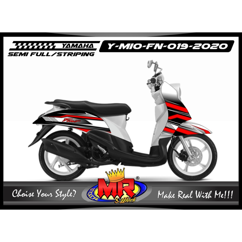 Decal SemiFull Motor Yamaha Fino Stiker Murah Terjamin Kualitasnya