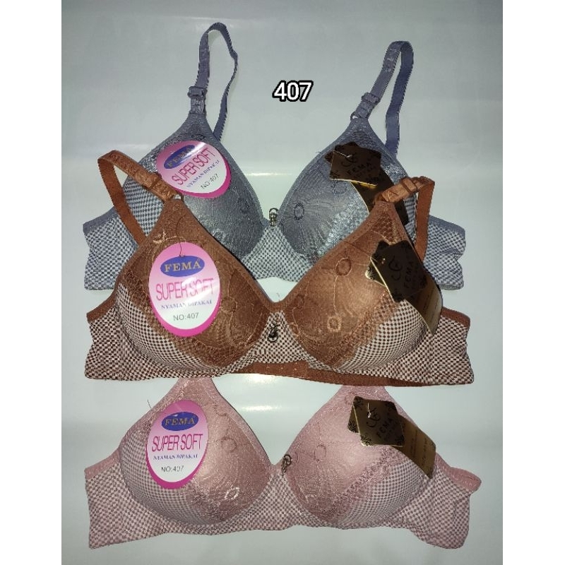 bra wanita fema 407 / bh wanita fema / bra bh wanita dewasa / bh bra tanpa kawat / bh bra busa tipis