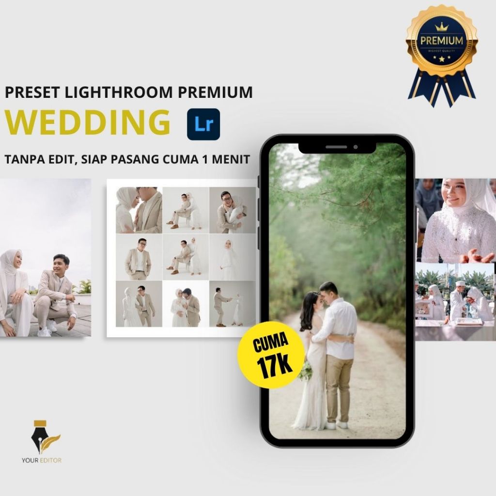 WEDDING DAN PREWEDDING LIGHTROOM PREMIUM (Android & Ios)