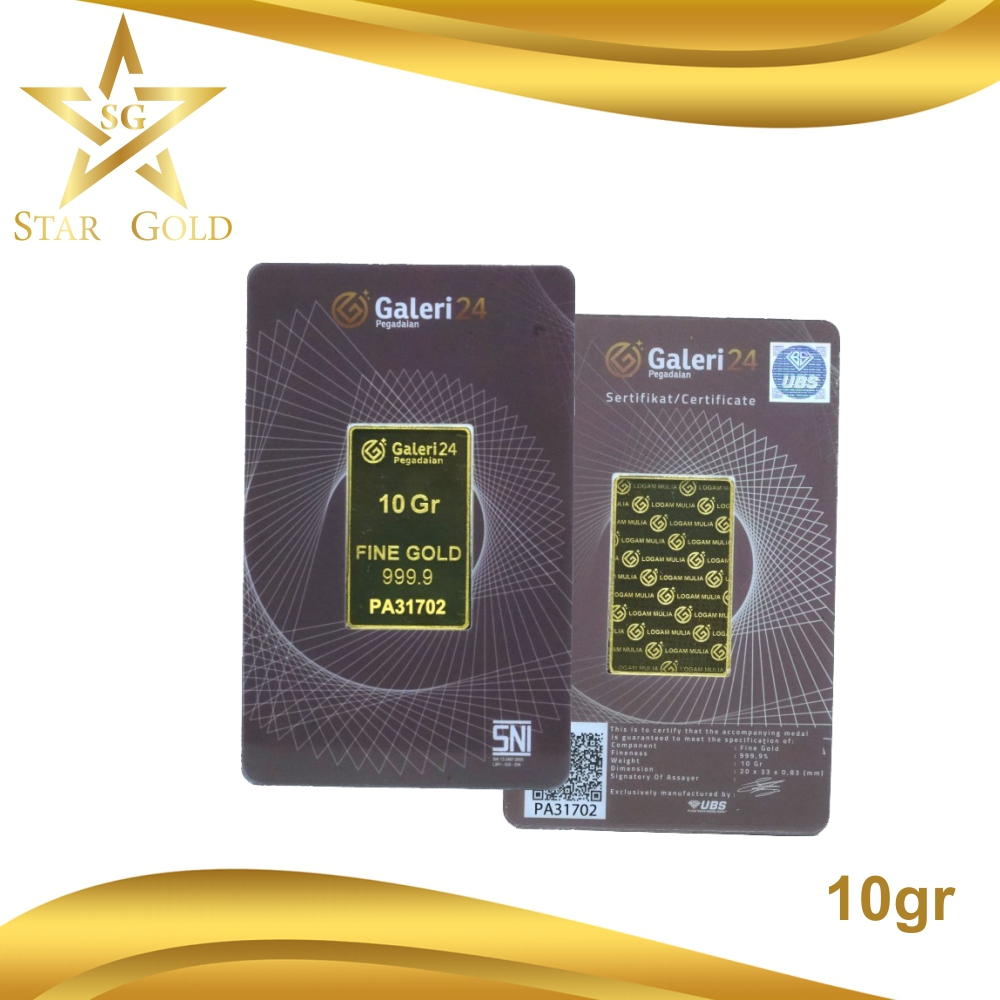 Star Gold Logam Mulia Galeri24 10 Gram