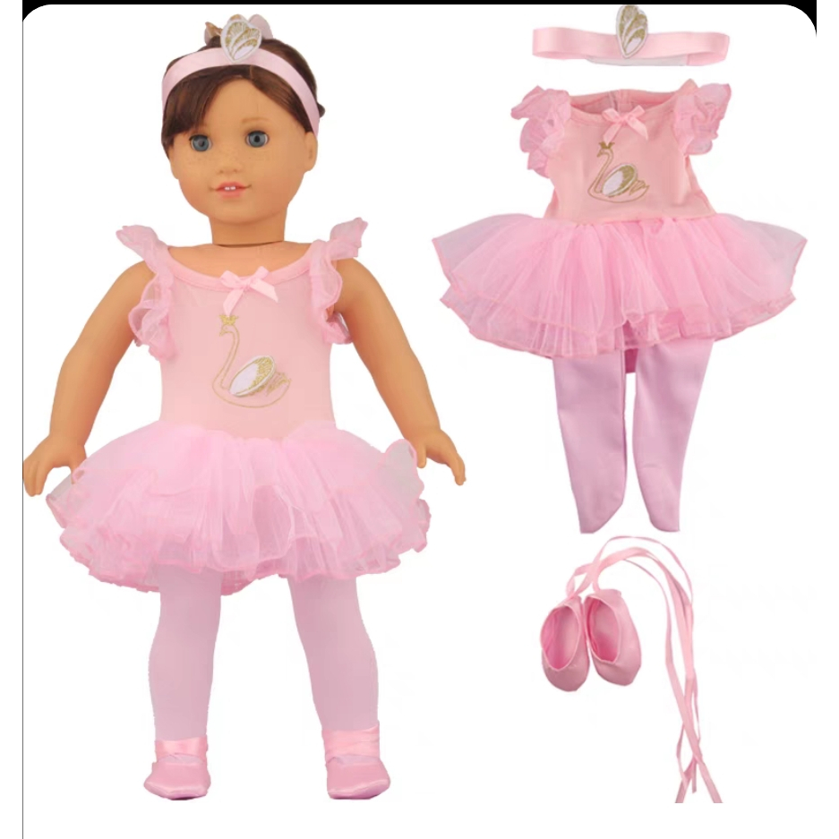 Baju boneka baby alive our generation 46cm doll clothes balet sepatu american girl 18 inches