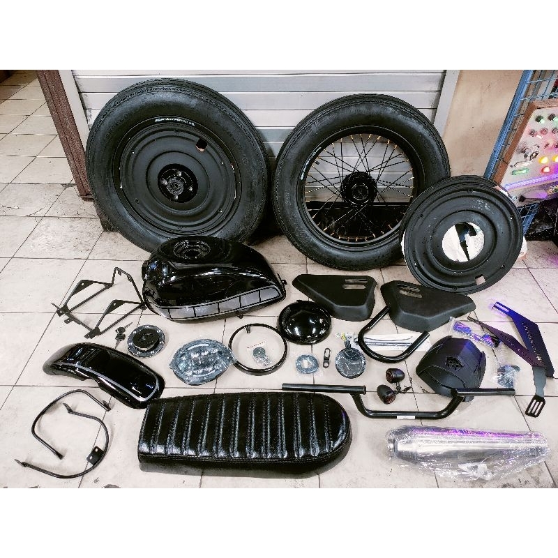 TANGKI SET BODY JAPSTYLE SCORPIO BYSON TIGER  JOK KULIT SET BAN CLASSIC