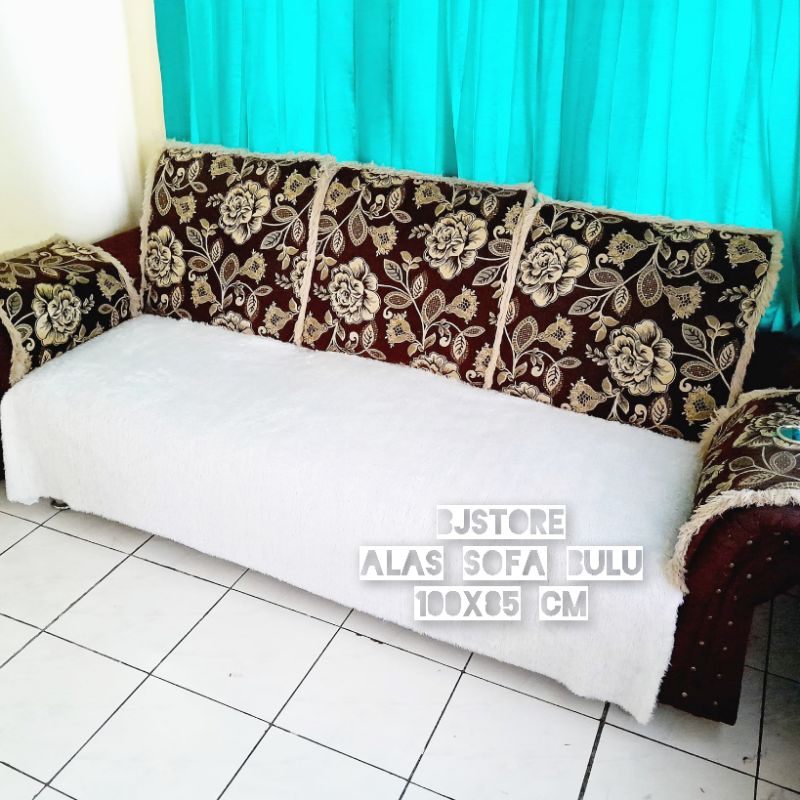 Alas Sofa Bulu Ukuran 100x85 cm / Alas Kursi Sofa / Alas Kursi Sofa Bulu Rasfur