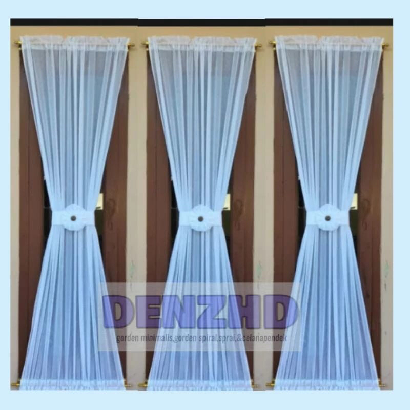 Vitrase Jendela minimalis kupu kupu