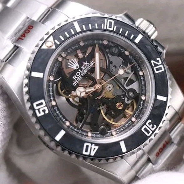 Jam tangan Automatic Swiss RX Submariner Andrea Pirlo Skeleton fullset