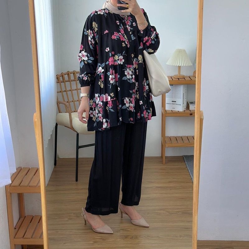 Wanita Pria Setelan Wanita Jumbo // MEERA ONE SET VIRALL