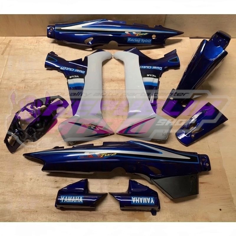 cover body fizr f1zr biru putih ss two biru full set halus yamaha fizr f1zr fiz r ss two biru bodi f