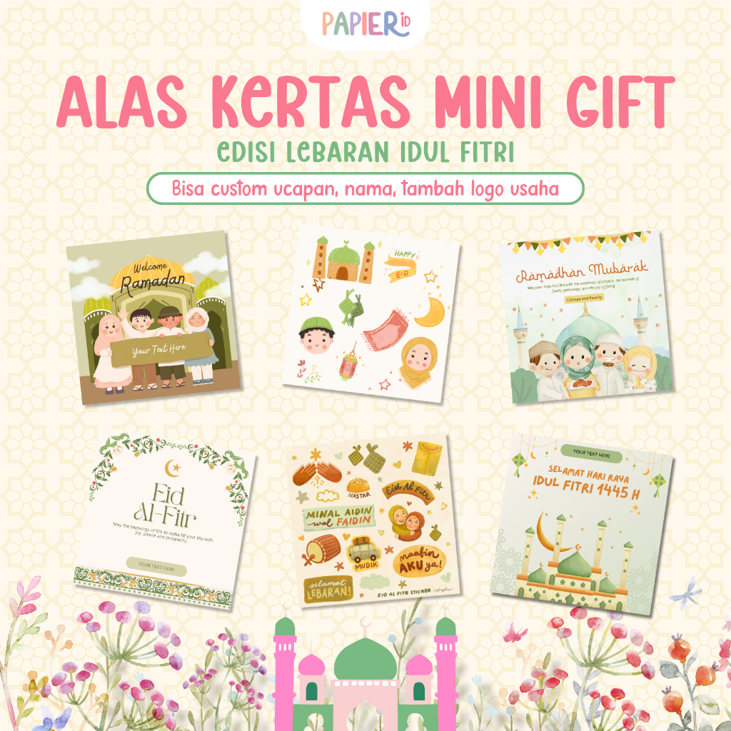 

Alas kertas Alas Packing Alas Mini Gift Alas Snack Edisi Lebaran Idul Fitri Ramadhan Ramadan Kertas Dudukan Alas Aksesoris Paper Aksesoris Alas Strap Mask Alas Gelang Alas Masker Alas Mini Gift Alas Makanan Alas Jajanan