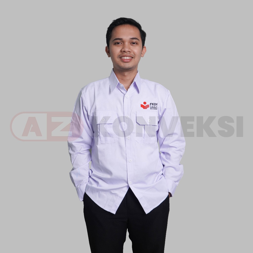 KEMEJA FKDB/PDH/PDL/TACTICAL/OUTDOOR/SERAGAM LAPANGAN [PUTIH]