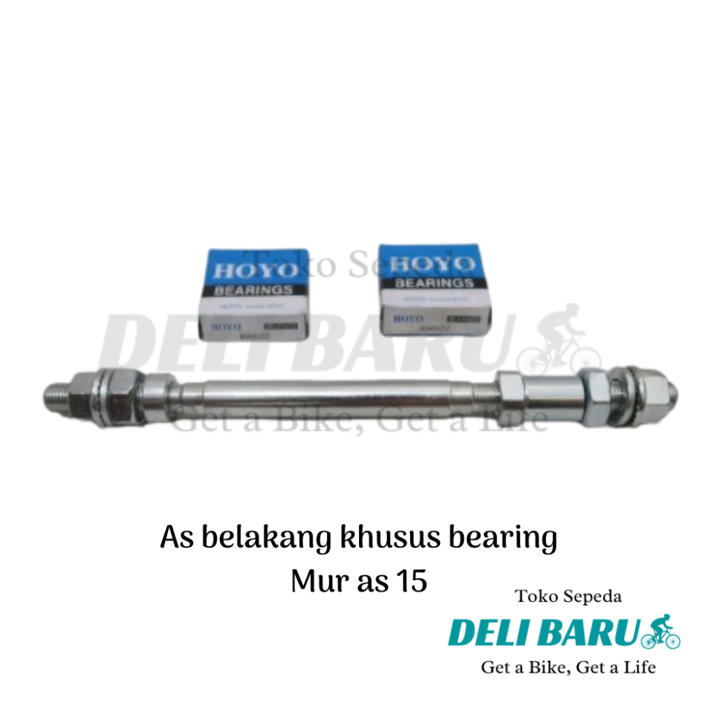 As khusus bearing hub terombol pelek belakang bering 6000 mur as 15 sepeda anak BMX lipat federal MT