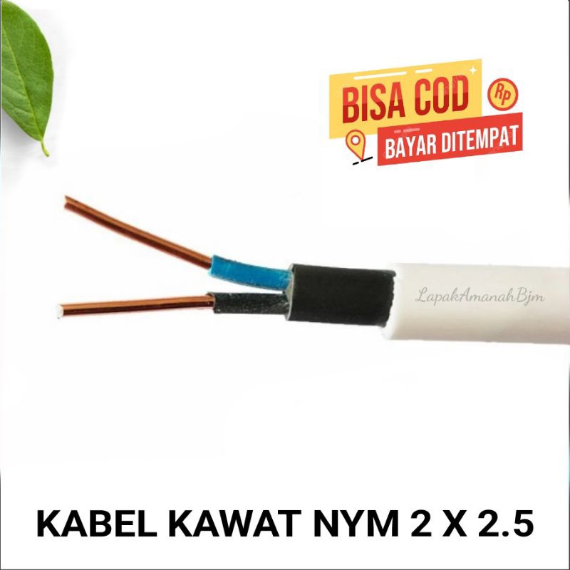 KABEL LISTRIK ZENTRUM KAWAT NYM 2 X 2,5 (PERMETER)