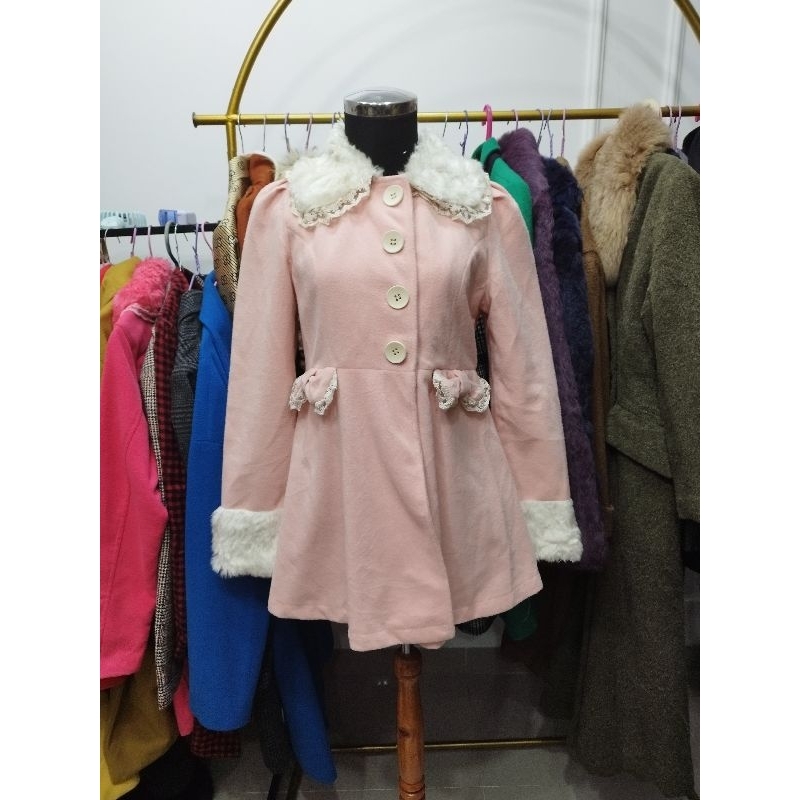Coat wool megar Baby pink