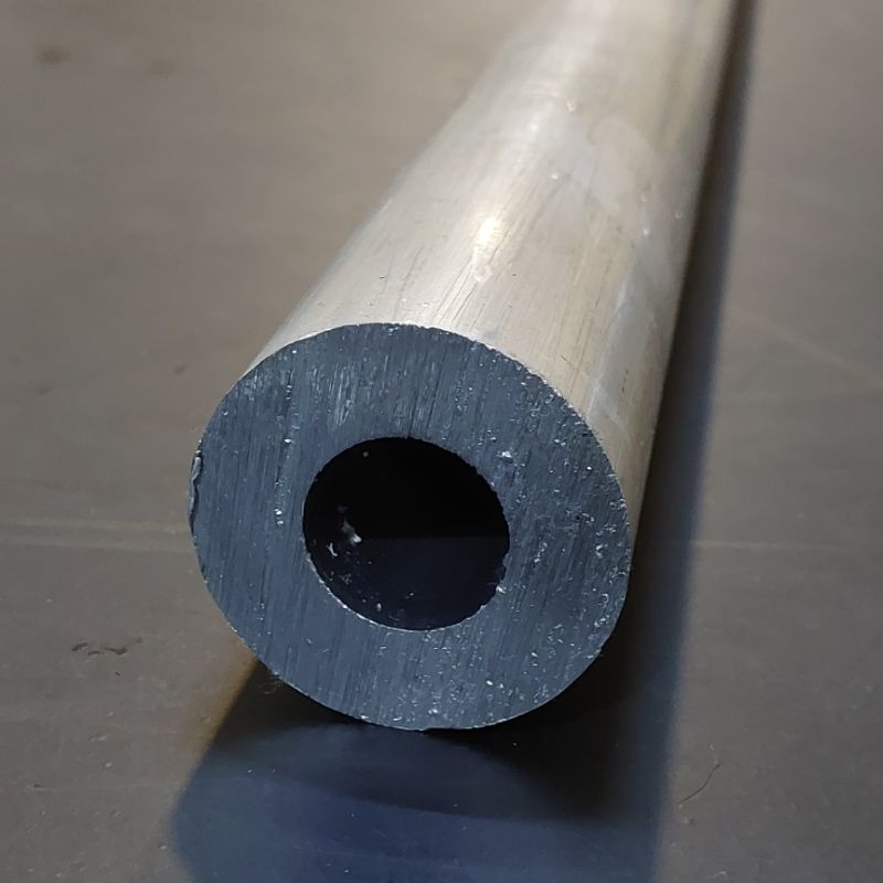 Pipa Alumunium / Aluminium 6063 OD 48 mm x ID 22.6 mm Tebal 12.7 mm Harga panjang per 10 cm • 15 cm 