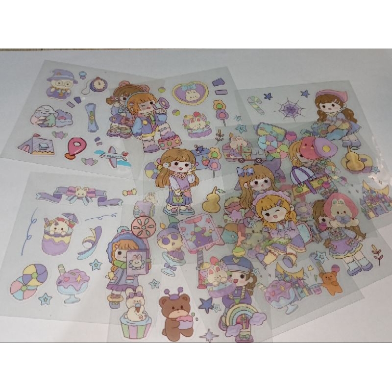 

STIKER HAPPY GIRL isi 5 (sticker scrap book)