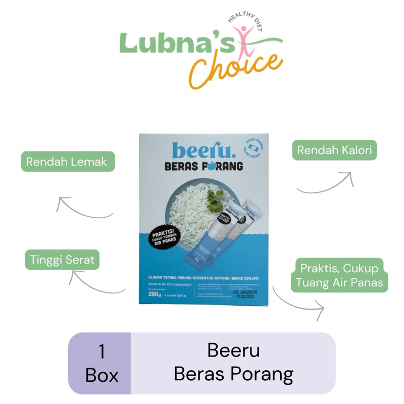 

Beeru - Beras Porang 1 Box isi 7 Sachet