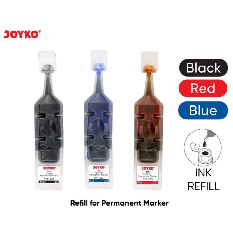 

Refill Ink Marker / Isi Ulang Tinta Spidol Permanen - JOYKO