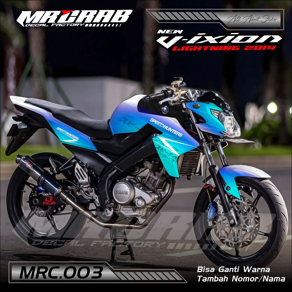 003 NEW DESIGN STICKER DECAL VIXION NVL 2014 - STICKER DECAL VIXION NVL 2014 MOTIF SPEED HUNTERS