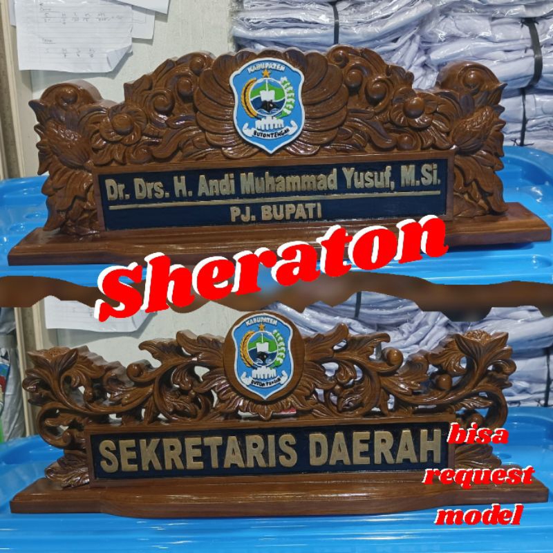 

custom papan nama ukiran papan nama meja ukiran kayu jati asli
