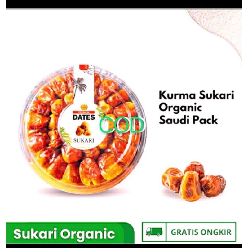 

Kurma sukari organic kemasan toples