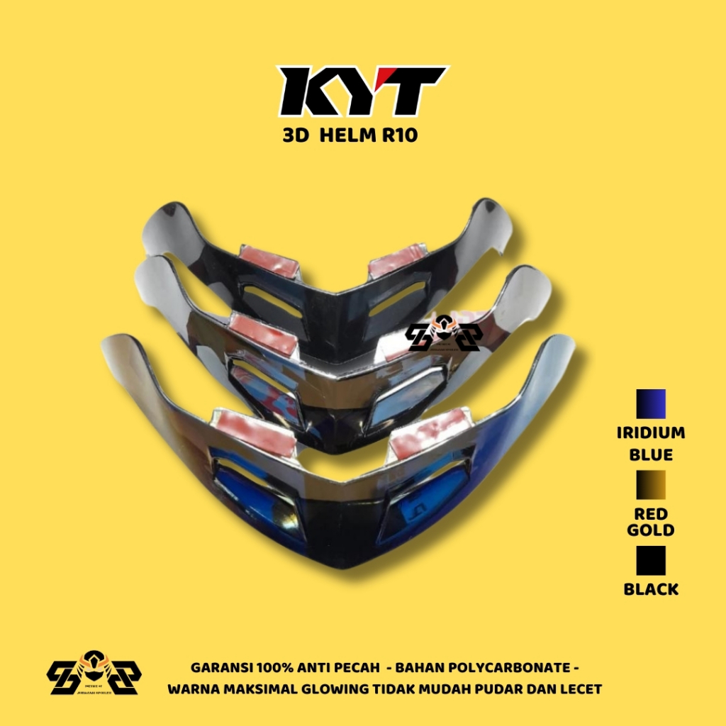 Spoiler Helm 3D KYT R10 / SPOILER HELM KYT R10 3D spoiler | Spoiler Official Shop