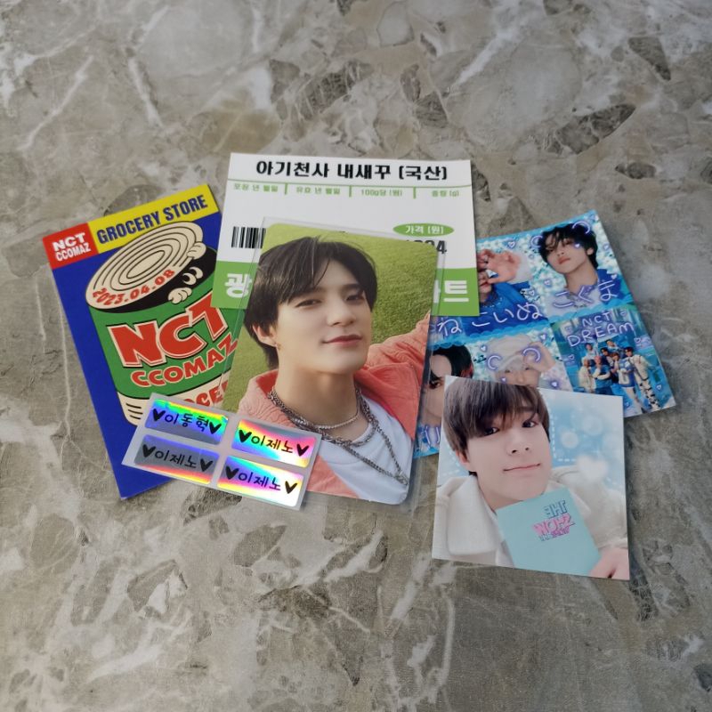 PHOTOCARD OFFICIAL JENO HELLO FUTURE HOLOGRAM EPOXY STICKER