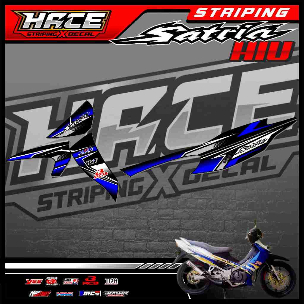 424 STRIPING STICKER SATRIA HIU - STRIPING SATRIA HIU PREMIUM GRAFIK