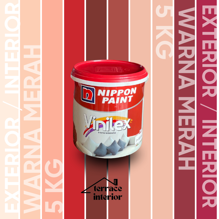 Cat Tembok Vinilex 5000 Interior & Exterior Merah 5 Kg