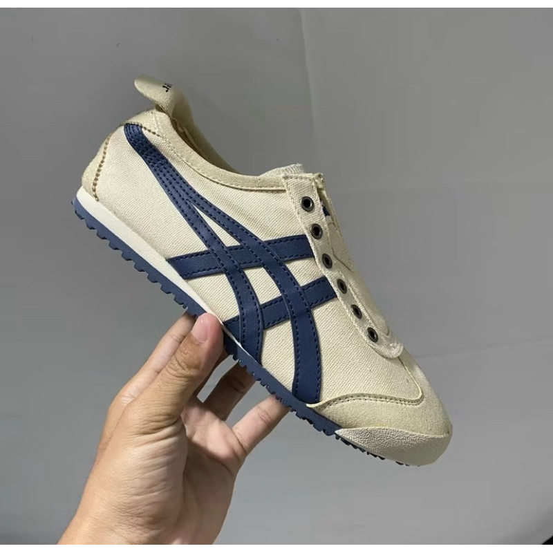 ONITSUKA TIGER CREAM NAVY made in vietnam