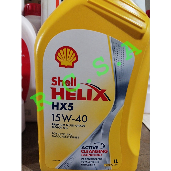 OLI SHELL HELIX HX5 15W-40 1 LITER - ORIGINAL SHELL INDONESIA