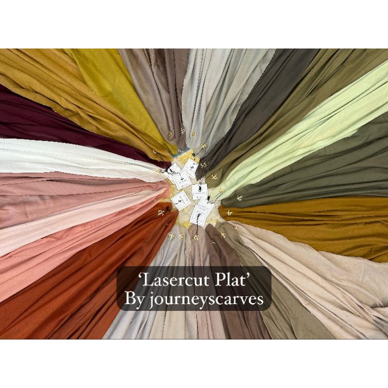 Hijab Journey laser cut plat polos