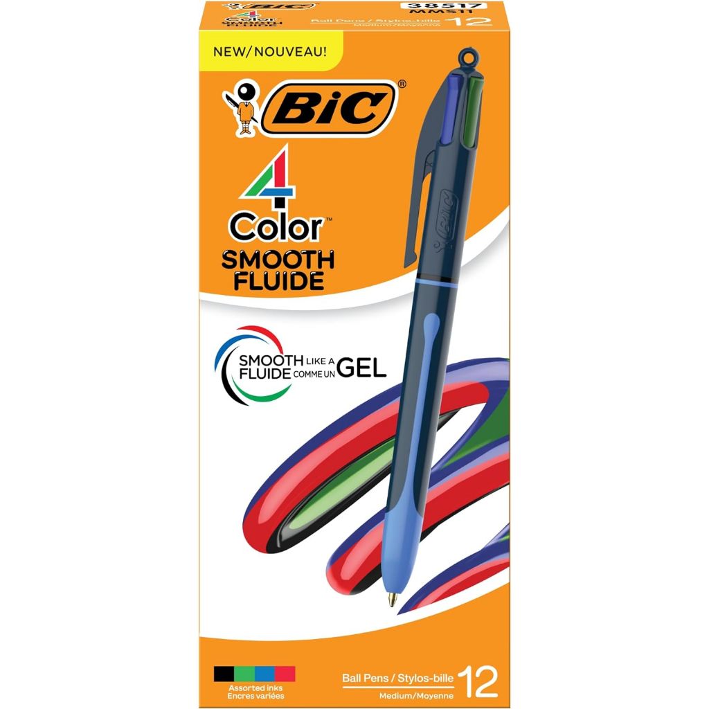 

Bic Smooth 1.0 mm 4 Color Ballpoint Pen