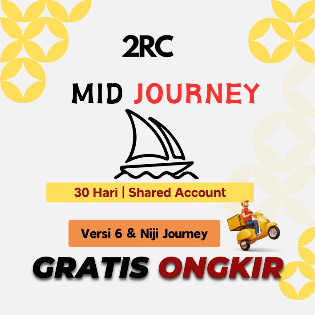 MIDJOURNEY PREMIUM |UNLIMITED 30 HARI RESMI | 2RC