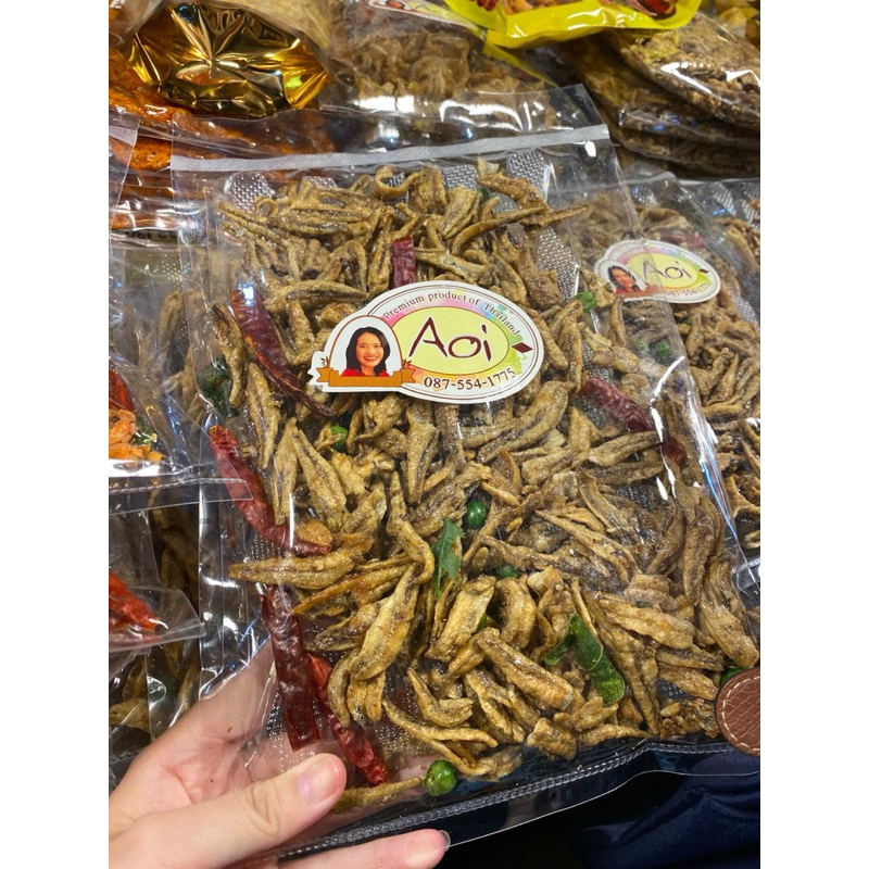 

snack Teri dan udang kering / cemilan madam AOI Thailand