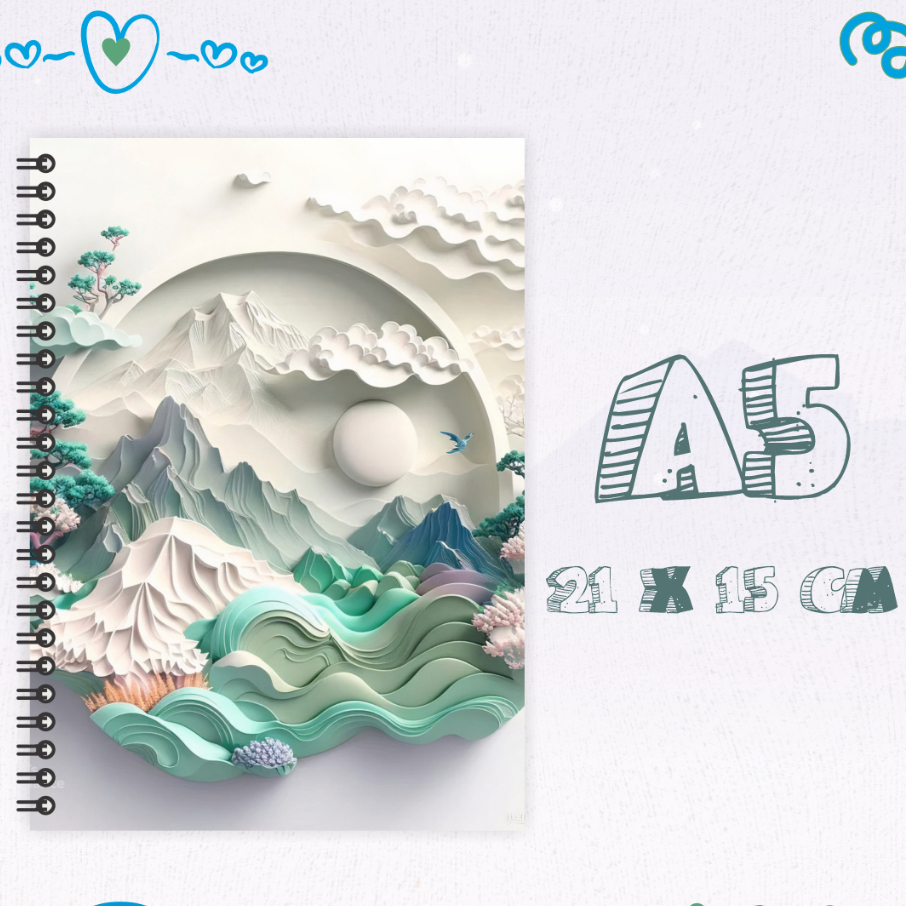 

Notebook A5 / Buku Tulis / Buku Catatan Isi 50 Lembar Kertas