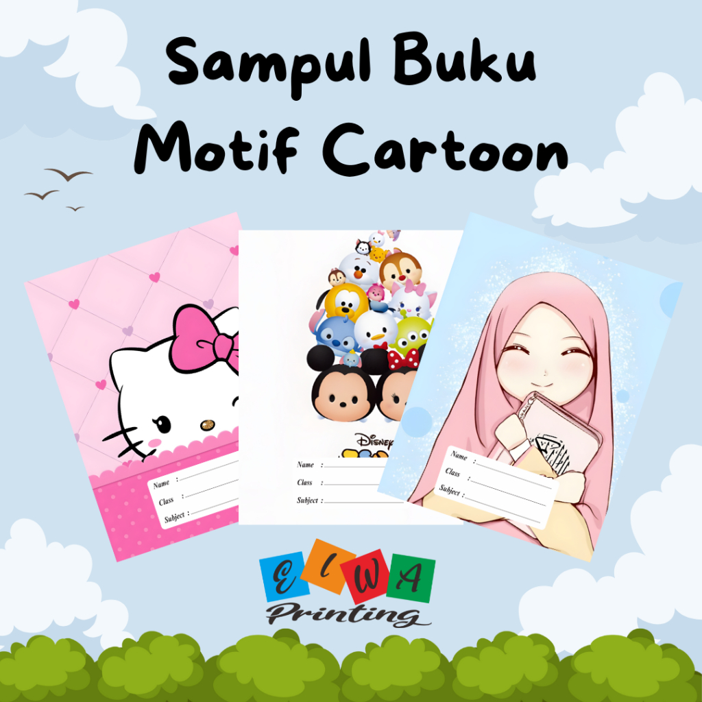 

(ISI 8 LEMBAR) SAMPUL BUKU TULIS SIDU CAMPUS BIGBOSS / SAMPUL BUKU MOTIF ESTETIK CARTOON / Sampul Custom / SAMPUL BUKU AESTHETIC