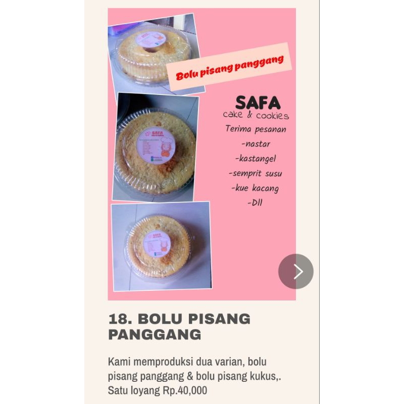 

Bolu Pisang Panggang